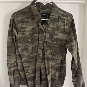Camo button up shirt